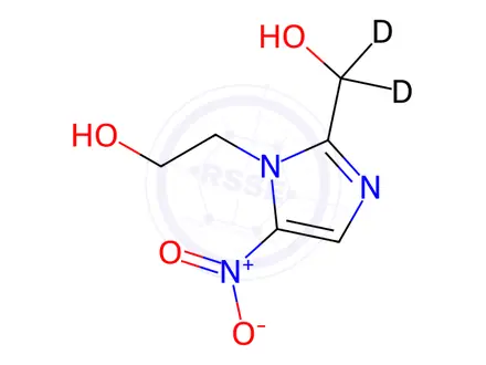 Chemical structure of Metronidazole-OH-D2(MNZOH-D2)