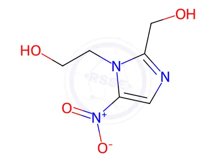 Chemical structure of Hydroxy Metronidazole