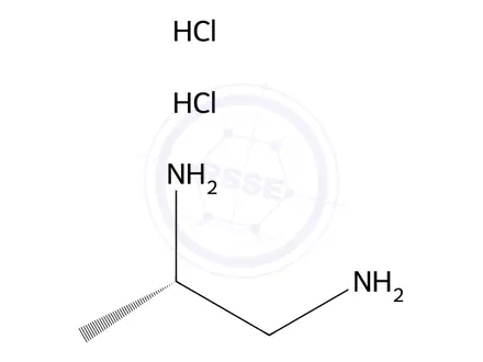 Chemical structure of (S)-Propane-1,2-diamine Dihydrochloride