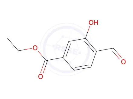 Chemical structure of Ethyl 4-formyl-3-hydroxybenzoate