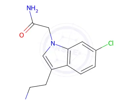 Chemical structure of 2-(3-(2-Aminoethyl)-6-chloro-1h-indol-1-yl)acetamide