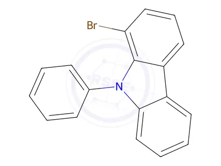 Chemical structure of 1-BroMo-N-phenylcarbazole