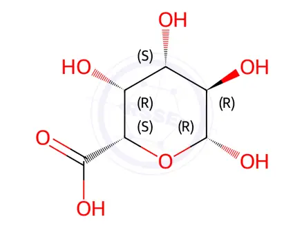 Chemical structure of Sodium Glucuronic Acid Impurity 63 (β-D-Galactopyranuronic Acid)