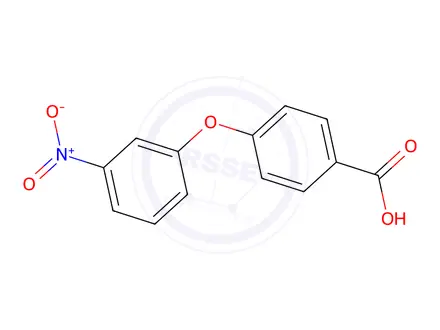 Chemical structure of 4-(3-Nitrophenoxy)benzoic acid