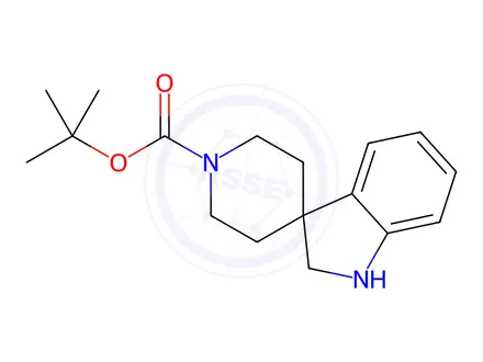Chemical structure of tert-butyl 1,2-dihydrospiro[indole-3,4'-piperidine]-1'-carboxylate