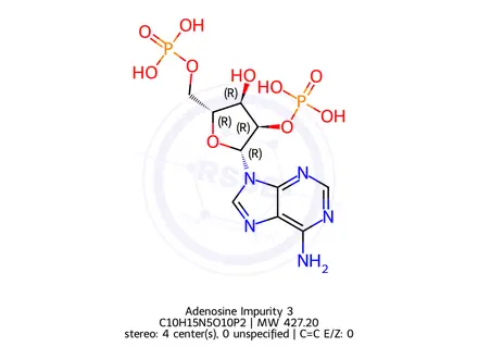 Chemical structure of Adenosine Impurity 143
