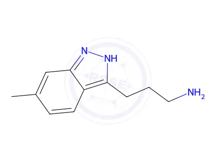 Chemical structure of 3-(6-Methyl-1H-indazol-3-yl)propan-1-amine
