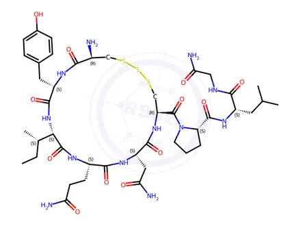 Chemical structure of Oxytocin Trisulfide