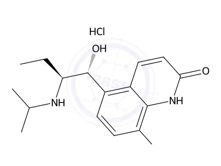 Chemical structure of Procaterol hydrochloride hemihydrate