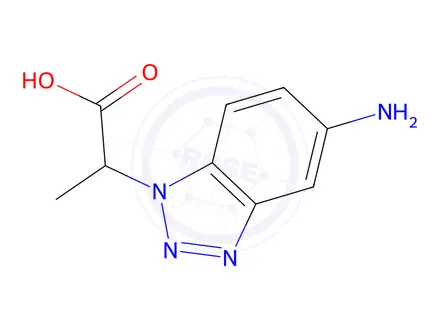 Chemical structure of 2-(5-Amino-1H-benzo[d][1,2,3]triazol-1-yl)propanoic acid