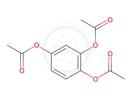 Chemical structure of 1,2,4-Triacetoxybenzene