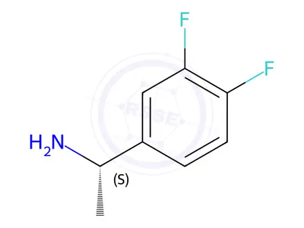 Chemical structure of (S)-1-(3,4-Difluorophenyl)ethanamine hydrochloride