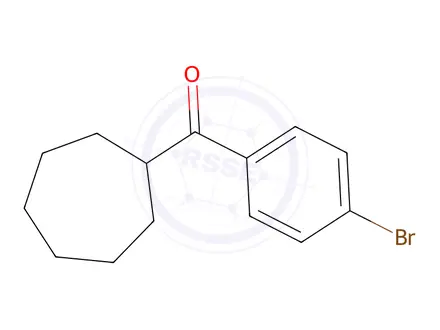 Chemical structure of (4-Bromophenyl)(cycloheptyl)methanone