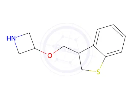 Chemical structure of 3-((2,3-Dihydrobenzo[b]thiophen-3-yl)methoxy)azetidine