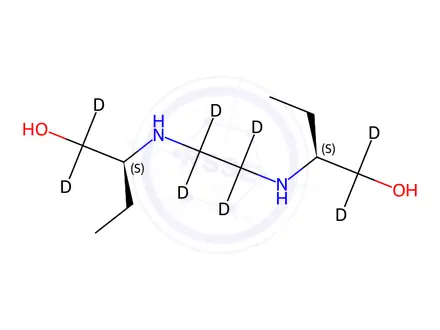 Chemical structure of Ethambutol-D8