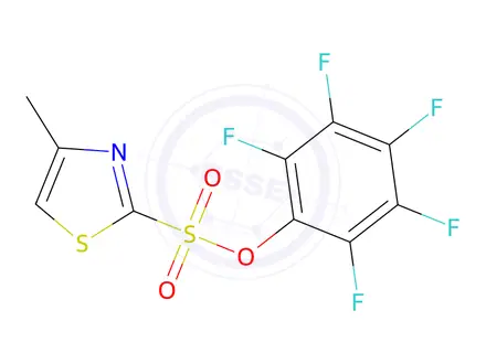 Chemical structure of Pentafluorophenyl-4-methyl-1,3-thiazole-2-sulfonate