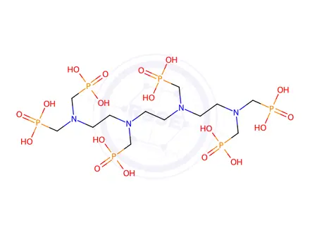 Chemical structure of [ethylenebis[[(phosphonomethyl)imino]ethylenenitrilobis(methylene)]]tetrakisphosphonic acid, potassium salt