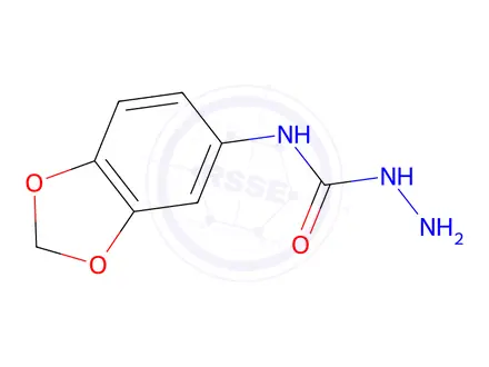 Chemical structure of 3-amino-1-(2H-1,3-benzodioxol-5-yl)urea