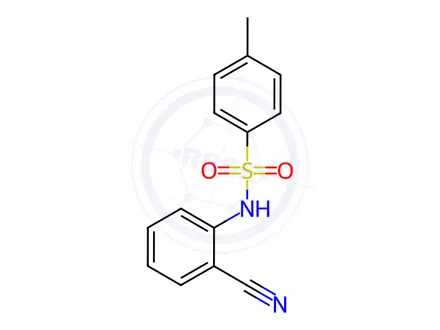 Chemical structure of N-(2-cyanophenyl)-4-methylbenzenesulfonamide
