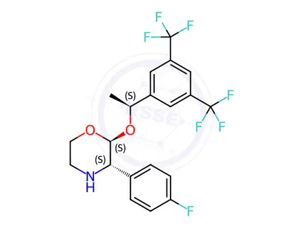 Chemical structure of Aprepitant M2 Metabolite (1S, 2S, 3S)-Isomer