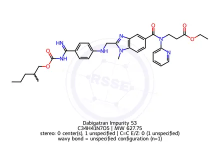 Chemical structure of Dabigatran Impurity 147