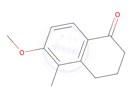 Chemical structure of 6-Methoxy-5-methyl-3,4-dihydro-2H-naphthalen-1-one