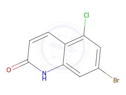 Chemical structure of 7-Bromo-5-chloroquinolin-2(1H)-one