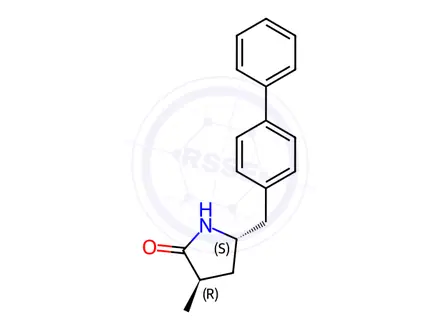 Chemical structure of Sacubitril Pyrrolidinone Impurity