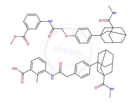 Chemical structure of tetra-(p-bromophenyl)-tetraethoxycalix<4>arene