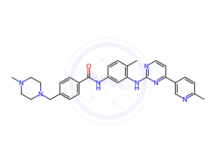 Chemical structure of BenzaMide, N-[4-Methyl-3-[[4-(6-Methyl-3-pyridinyl)-2-pyriMidinyl]aMino]phenyl]-4-[(4-Methyl-1-piperazinyl)Methyl]-