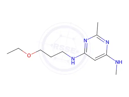 Chemical structure of n4-(3-ethoxypropyl)-n6,2-dimethylpyrimidine-4,6-diamine