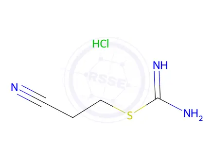 Chemical structure of 2-(2-Cyanoethyl)isothioureamonohydrochloride
