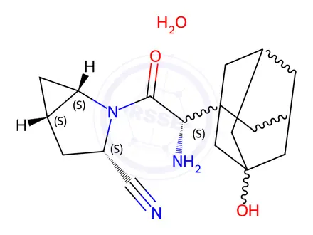 Chemical structure of Saxagliptin Monohydrate
