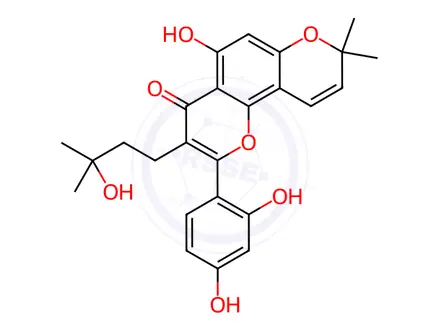 Chemical structure of Morusinol