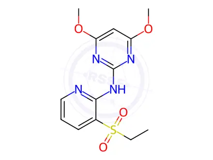 Chemical structure of Rimsulfuron Metabolite 2 100 μg/mL in Acetonitrile