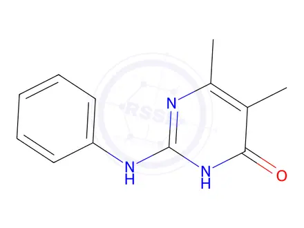 Chemical structure of 2-Anilino-5,6-dimethylpyrimidin-4(3H)-one