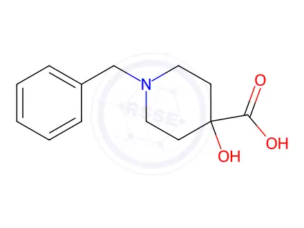 Chemical structure of 1-Benzyl-4-hydroxypiperidine-4-carboxylic acid