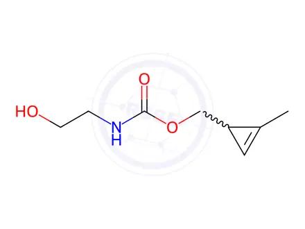 Chemical structure of Carbamic acid, N-(2-hydroxyethyl)-, (2-methyl-2-cyclopropen-1-yl)methyl ester
