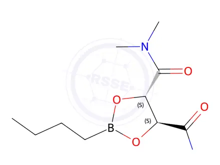 Chemical structure of (4R,5R)-2-butyl-4-N,4-N,5-N,5-N-tetramethyl-1,3,2-dioxaborolane-4,5-dicarboxamide