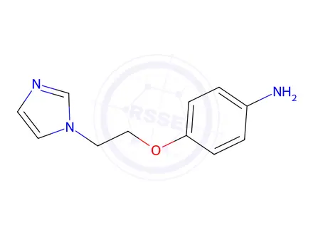 Chemical structure of Benzenamine, 4-[2-(1H-imidazol-1-yl)ethoxy]-