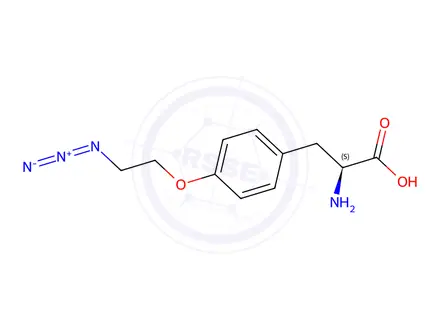 Chemical structure of H-L-Tyr(2-azidoethyl)-OH