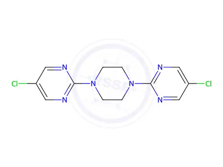 Chemical structure of 1,4-Bis(5-Chloropyrimidin-2-yl)Piperazine