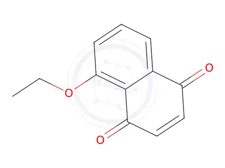 Chemical structure of 5-Ethoxy-1,4-naphthoquinone