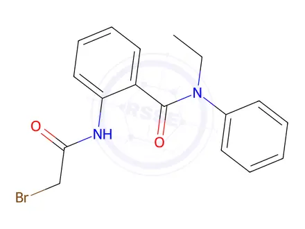 Chemical structure of 2-[(2-Bromoacetyl)amino]-N-ethyl-N-phenylbenzamide