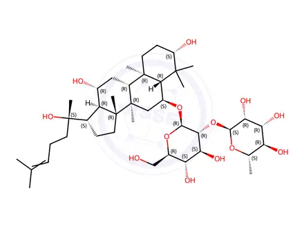 Chemical structure of Ginsenoside Rg2