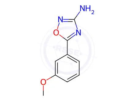 Chemical structure of 1,2,4-Oxadiazol-3-amine, 5-(3-methoxyphenyl)-