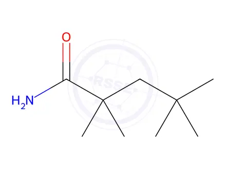 Chemical structure of 2,2,4,4-Tetramethylvaleramide