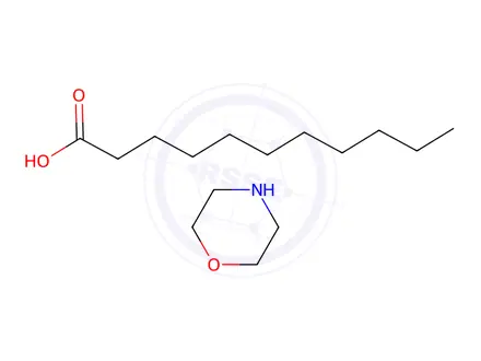 Chemical structure of undecanoic acid, compound with morpholine (1:1)