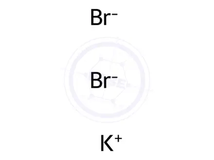 Chemical structure of Potassium tetrabromoaurate(III) hydrate