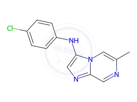 Chemical structure of N-(4-Chlorophenyl)-6-methylimidazo[1,2-a]pyrazin-3-amine